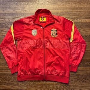 #468 VINTAGE SPAIN 🇪🇸 National Football Team 2010 FIFA World Cup track jacket.